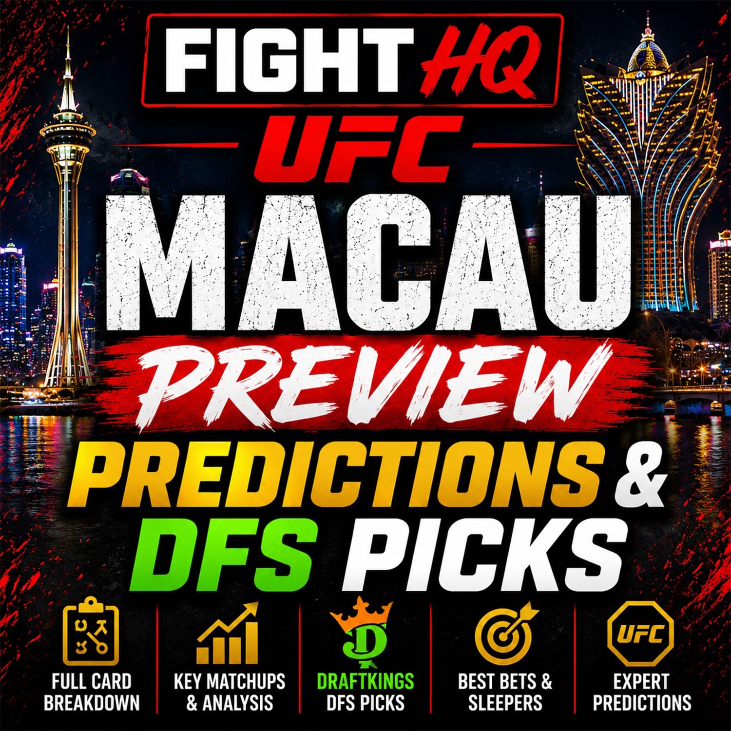 UFC Macau Preview, Predictions & DFS Picks episode artwork
