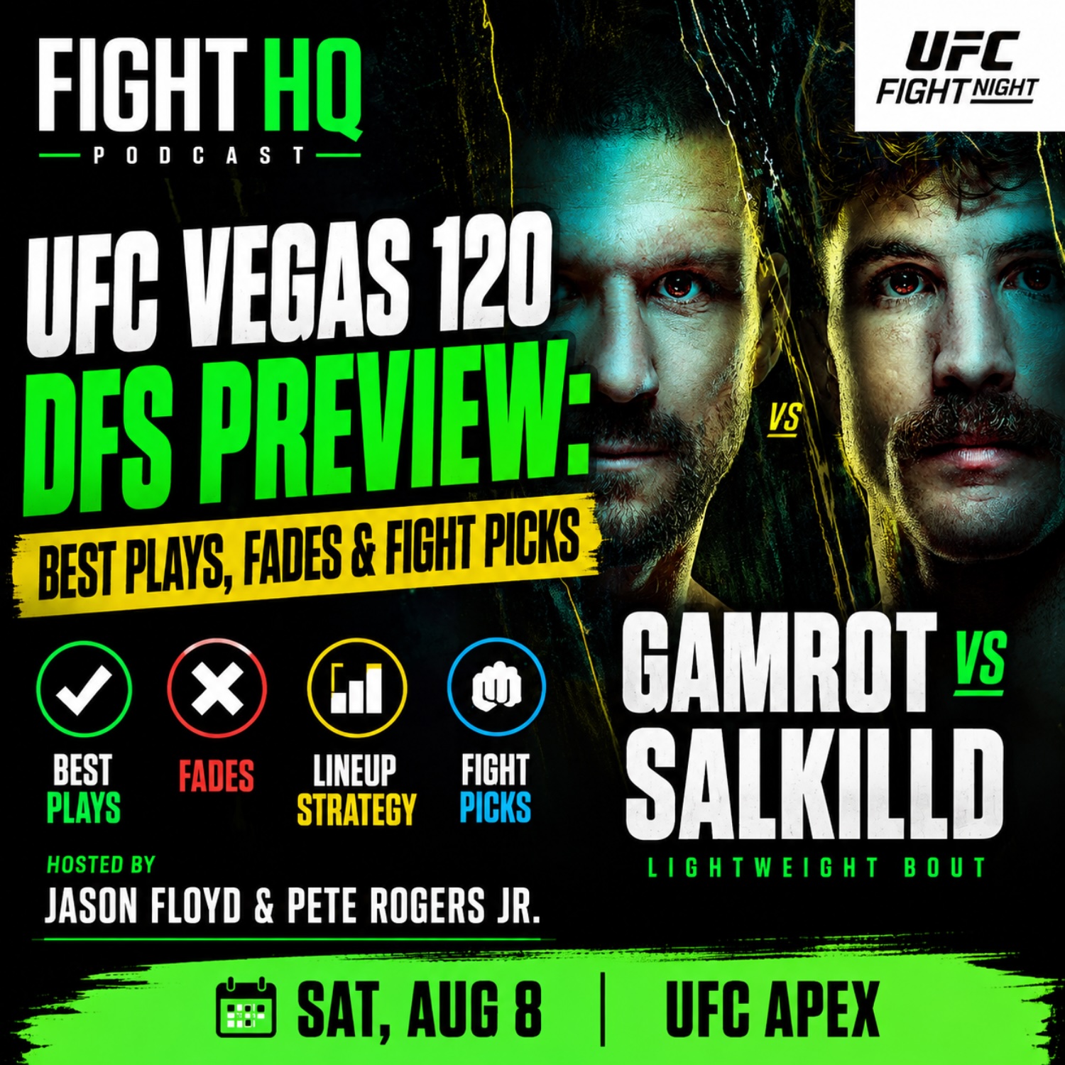 UFC Vegas 120 DFS Preview: Best Plays, Fades & Fight Picks episode artwork